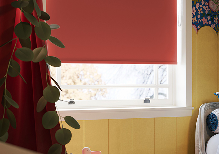Trinity (Blackout), Poppy Red - Roller Blind - Image 5